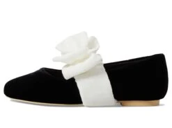 Janie And Jack Velvet Bow Flat (Toddler/Little Kid/Big Kid) 10 Janie And Jack Velvet Bow Flat (Toddler/Little Kid/Big Kid) -Sperry Sales Store 515QMcGAdL