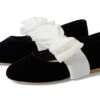 Janie And Jack Velvet Bow Flat (Toddler/Little Kid/Big Kid)