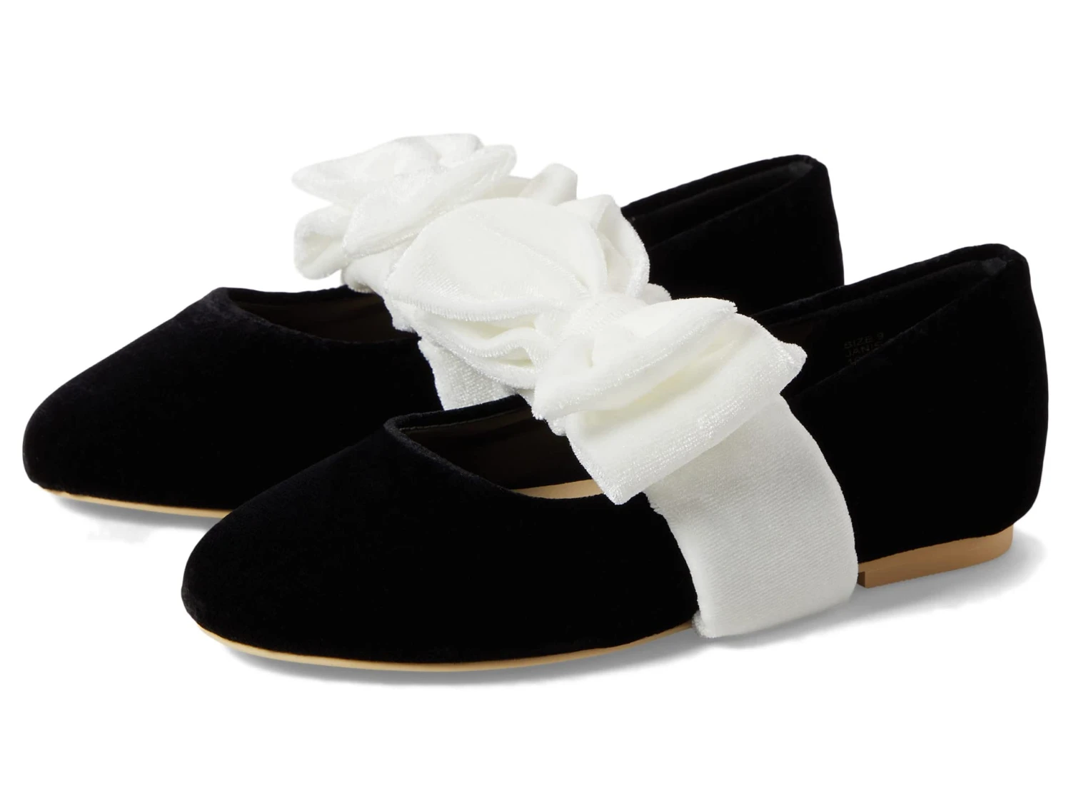 Janie And Jack Velvet Bow Flat (Toddler/Little Kid/Big Kid) 3 Janie And Jack Velvet Bow Flat (Toddler/Little Kid/Big Kid)