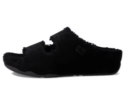 FitFlop Shuv Two-Bar Shearling-Lined Suede Slides -Sperry Sales Store 611DFDvJvsL