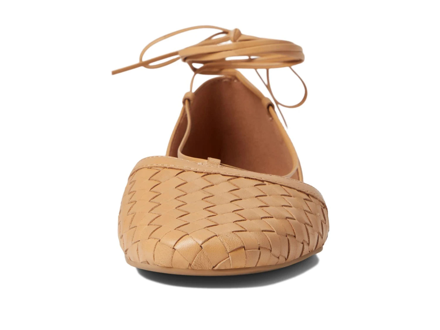 Madewell The Celina Lace-Up Flat In Woven Leather 4 Madewell The Celina Lace-Up Flat In Woven Leather - Image 2