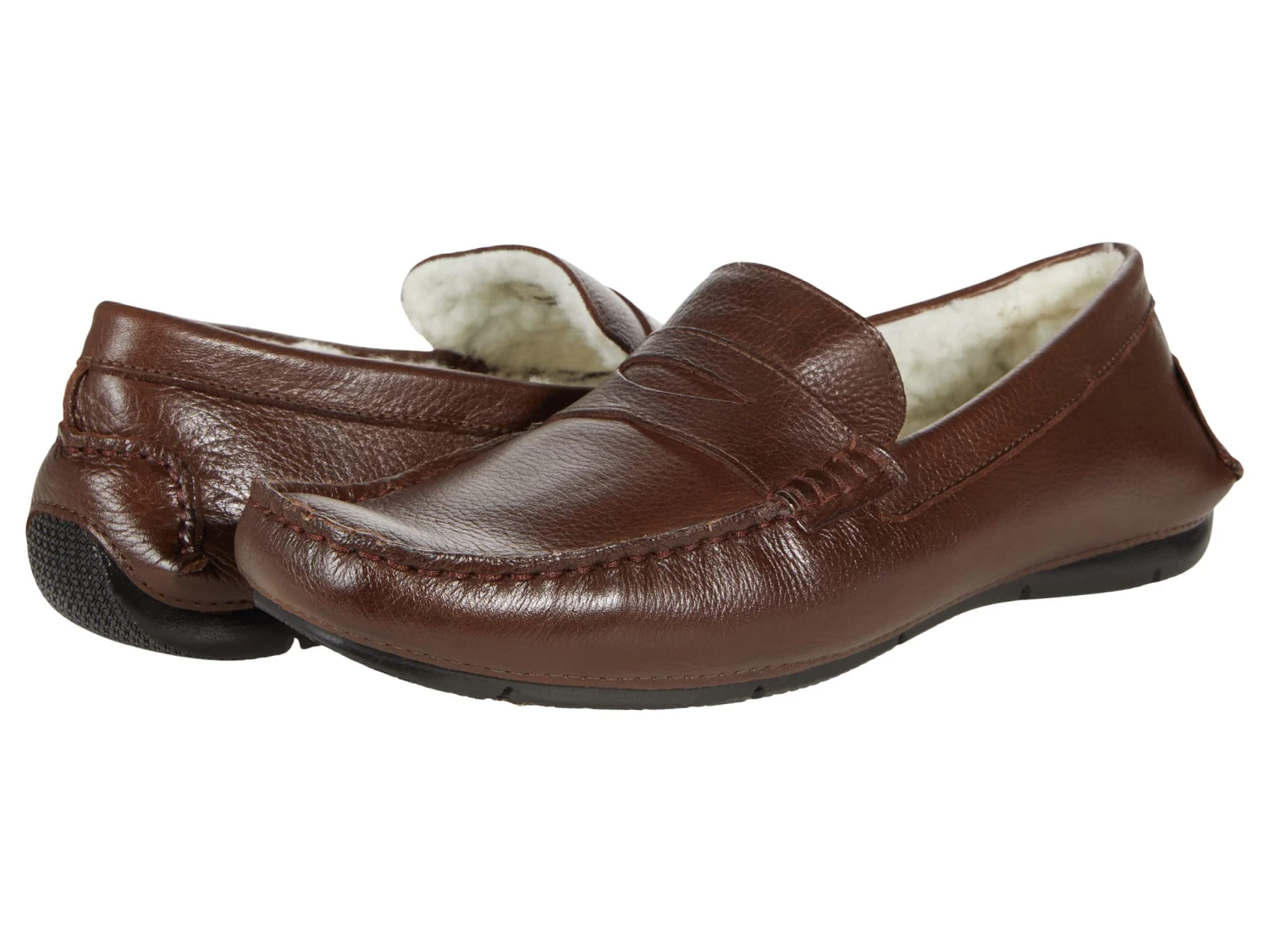 Massimo Matteo Faux Fur Penny Loafer 3 Massimo Matteo Faux Fur Penny Loafer